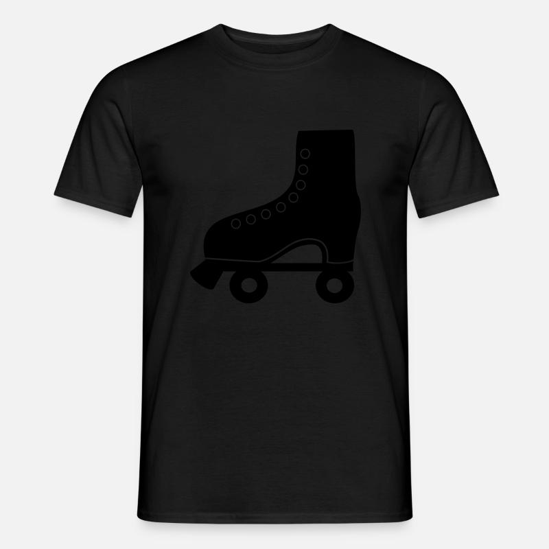 rollschuh - Männer T-Shirt - Schwarz
