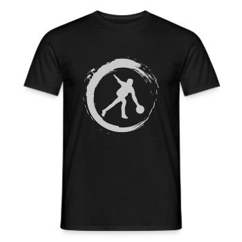 Bowling skittles - Men's T-Shirt - black - Front - AI Model Male 178 light (178cm)