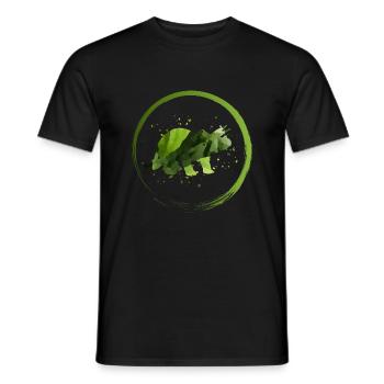 Nice dino motif - Men's T-Shirt - black - Front - AI Model Male 178 light (178cm)