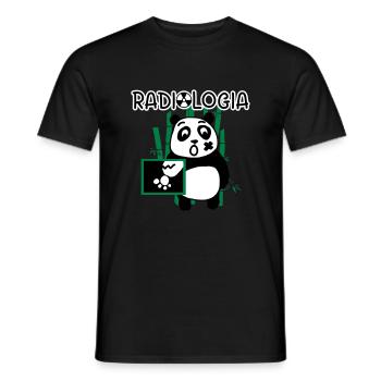 RADIOLOGY INVERTED PANDA - Men's T-Shirt - black - Front - AI Model Male 178 light (178cm)