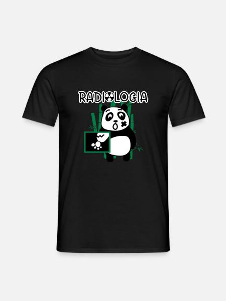 RADIOLOGY INVERTED PANDA - Men's T-Shirt - black