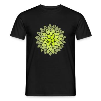 MUMS Flower Neon Flowers - Men's T-Shirt - black - Front - AI Model Male 178 light (178cm)