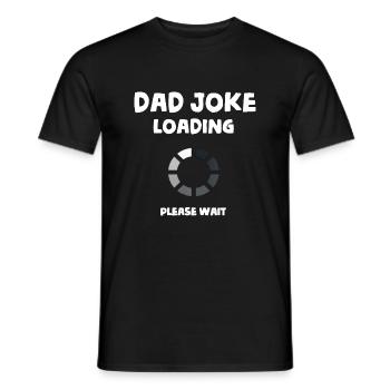 Papa Witze - Männer T-Shirt - Schwarz - Vorne - AI Model Male 178 light (178cm)