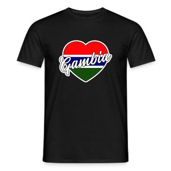 Gambie - T-shirt homme - noir - Devant - AI Model Male 178 light (178cm)
