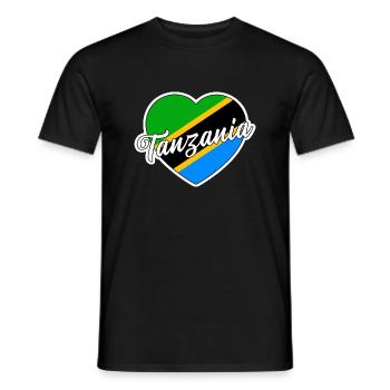 Tanzanie - T-shirt homme - noir - Devant - AI Model Male 178 light (178cm)
