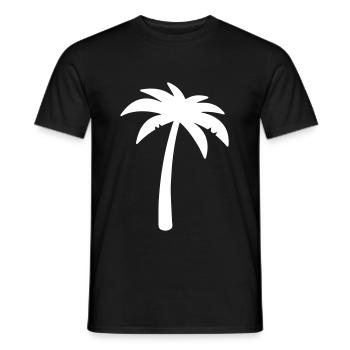 symbole de la paume - T-shirt homme - noir - Devant - AI Model Male 178 light (178cm)