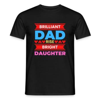 Daughter and father Alliance for life - Men's T-Shirt - black - Front - AI Model Male 178 light (178cm)