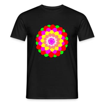 Flower - Männer T-Shirt - Schwarz - Vorne - AI Model Male 178 light (178cm)