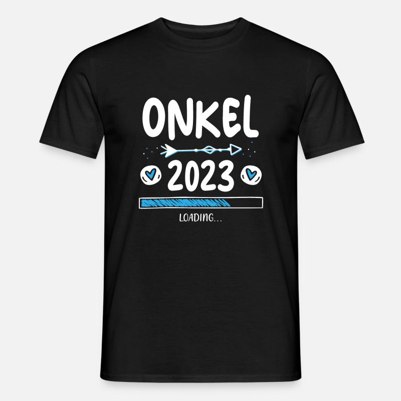 Onkel 2023 Loading - Männer T-Shirt - Schwarz