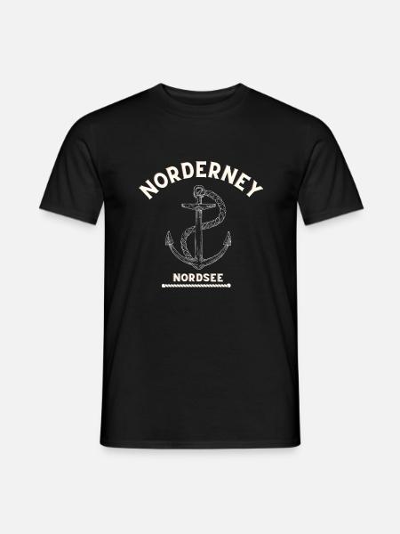 Norderney Nordsee - Männer T-Shirt - Schwarz