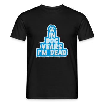 dans les années de chien Mort - T-shirt homme - noir - Devant - AI Model Male 178 light (178cm)