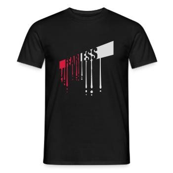fearless Text Quote Design - Men's T-Shirt - black - Front - AI Model Male 178 light (178cm)