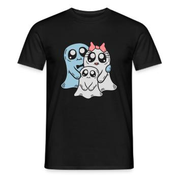 Couple Parents Fantômes Enfant - T-shirt homme - noir - Devant - AI Model Male 178 light (178cm)