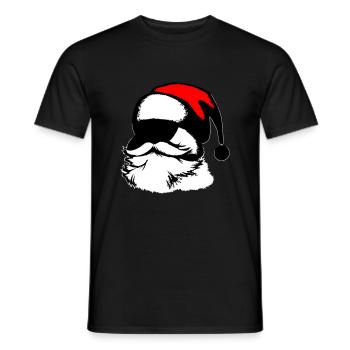 Christmas Hat Santa Claus Christmas Vector - Men's T-Shirt - black - Front - AI Model Male 178 light (178cm)