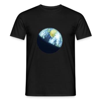 Planet Erde - Männer T-Shirt - Schwarz - Vorne - AI Model Male 178 light (178cm)