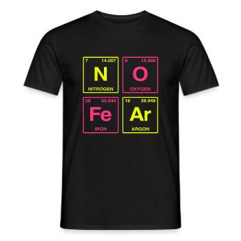 NO FEAR - avec des éléments du système de perdiode - T-shirt homme - noir - Devant - AI Model Male 178 light (178cm)