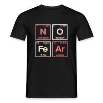 NO FEAR - avec des éléments du système de perdiode - T-shirt homme - noir - Devant - AI Model Male 178 light (178cm)