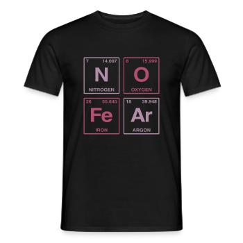 NO FEAR - avec des éléments du système de perdiode - T-shirt homme - noir - Devant - AI Model Male 178 light (178cm)