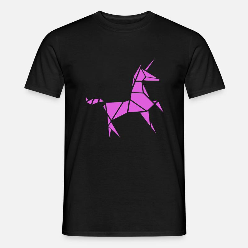 Einhorn 2 - Männer T-Shirt - Schwarz