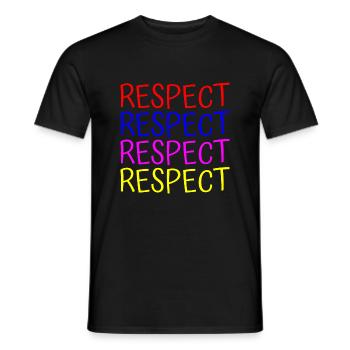 Le respect - T-shirt homme - noir - Devant - AI Model Male 178 light (178cm)
