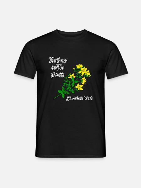 Find me in the grass... St. John's wort - Men's T-Shirt - black