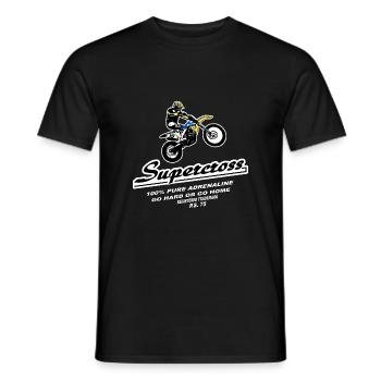 Supercross - Moto Cross - Motocross - Männer T-Shirt - Schwarz - Vorne - AI Model Male 178 light (178cm)