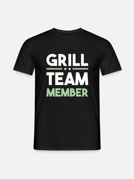 Grill Team - Männer T-Shirt - Schwarz