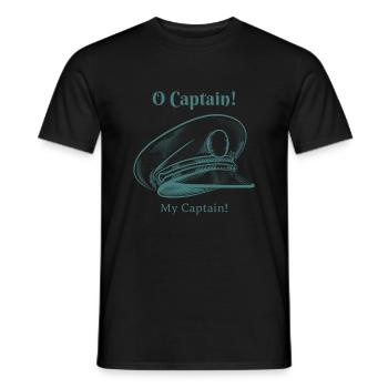 O Captain! My Captain! - Männer T-Shirt - Schwarz - Vorne - AI Model Male 178 light (178cm)