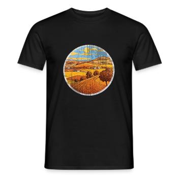 Village Life - Männer T-Shirt - Schwarz - Vorne - AI Model Male 178 light (178cm)