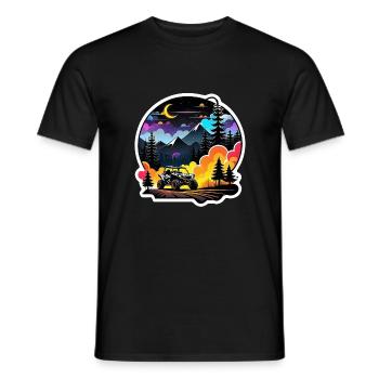 Quad & Off-Road - Men's T-Shirt - black - Front - AI Model Male 178 light (178cm)