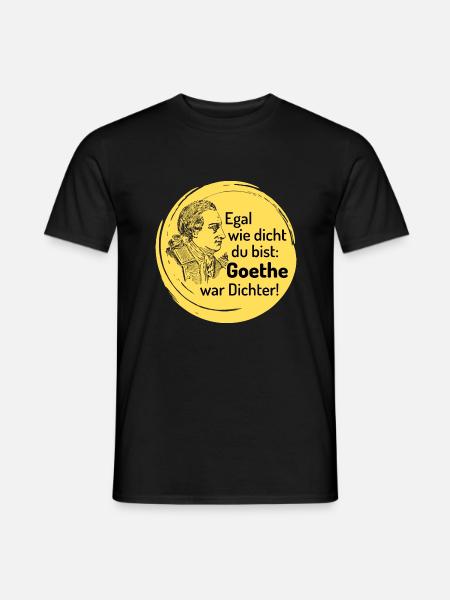 Goethe war Dichter1 - Männer T-Shirt - Schwarz