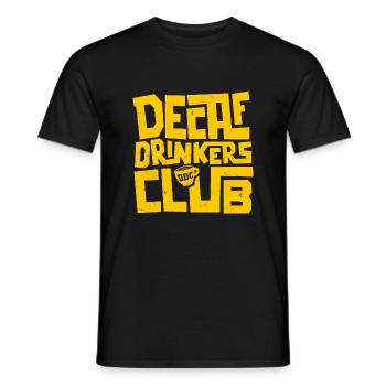 Club des buveurs décaféinés - T-shirt homme - noir - Devant - AI Model Male 178 light (178cm)