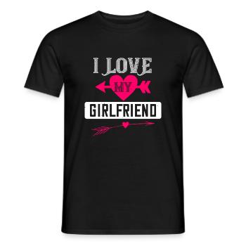 J’aime ma copine - T-shirt homme - noir - Devant - AI Model Male 178 light (178cm)