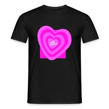 Oh l amour Bo-Grafik - Männer T-Shirt - Schwarz - Vorne - AI Model Male 178 light (178cm)