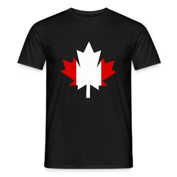 Canada Canada Feuille d’érable - T-shirt homme - noir - Devant - AI Model Male 178 light (178cm)