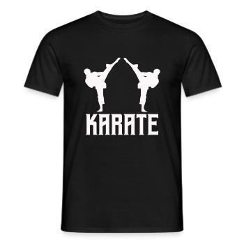 karate - Männer T-Shirt - Schwarz - Vorne - AI Model Male 178 light (178cm)