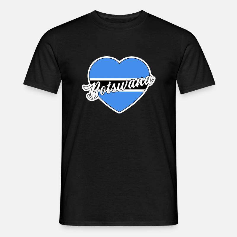 Botswana - Männer T-Shirt - Schwarz
