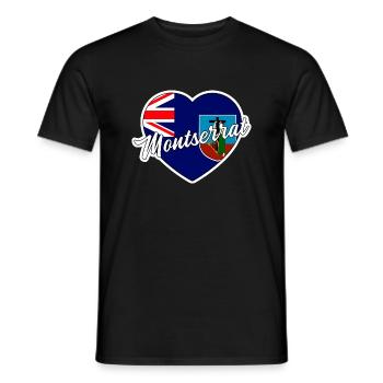 Montserrat - Men's T-Shirt - black - Front - AI Model Male 178 light (178cm)