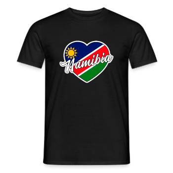 Namibia - Männer T-Shirt - Schwarz - Vorne - AI Model Male 178 light (178cm)