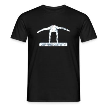Gymnaste sur le cheval de côté, gymnastique, gymnastique - T-shirt homme - noir - Devant - AI Model Male 178 light (178cm)