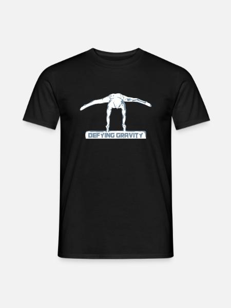 Turner am Seitpferd, Turnen, Gymnastics - Männer T-Shirt - Schwarz