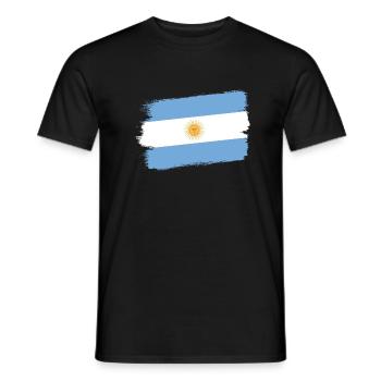Argentina Flag South America Argentine Flag - Men's T-Shirt - black - Front - AI Model Male 178 light (178cm)