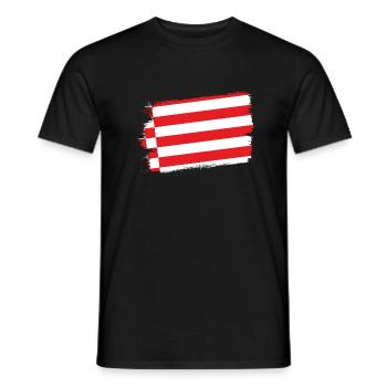 Bremen Flag Bremen Flag - Men's T-Shirt - black - Front - AI Model Male 178 light (178cm)