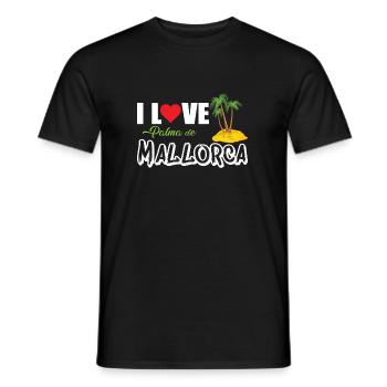 Palma - I love Palma de Mallorca - - Männer T-Shirt - Schwarz - Vorne - AI Model Male 178 light (178cm)