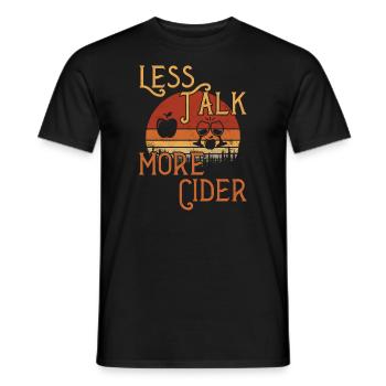 Less Talk - More Cider / Cider - Men's T-Shirt - black - Front - AI Model Male 178 light (178cm)