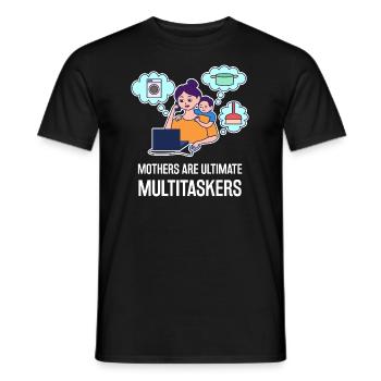 Multitasking-Design zum Muttertag - Männer T-Shirt - Schwarz - Vorne - AI Model Male 178 light (178cm)
