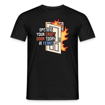 Texas Wetter Sommerhitze Design für stolze Texaner - Männer T-Shirt - Schwarz - Vorne - AI Model Male 178 light (178cm)