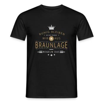 Braunlage cooles Souvenir und witziges Andenken - Männer T-Shirt - Schwarz - Vorne - AI Model Male 178 light (178cm)