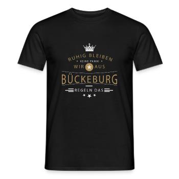Bückeburg cooles Souvenir und witziges Andenken - Männer T-Shirt - Schwarz - Vorne - AI Model Male 178 light (178cm)