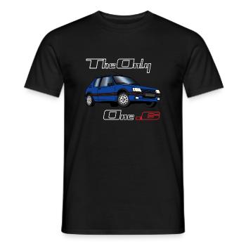 205 1,6 1991 1992 Bleu Miami - T-shirt homme - noir - Devant - AI Model Male 178 light (178cm)